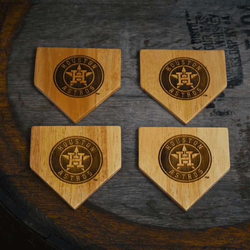 Astros Wood Coasters