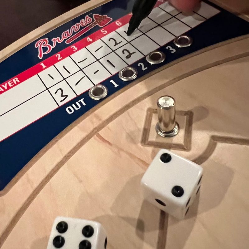 Atlanta Braves Baseball Board Game Scoreboard