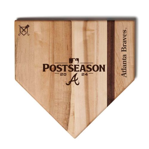 Atlanta Braves Postseason 2024 Baseball Home 17in Plate