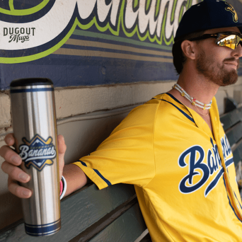 Bananas stainless diamond bat mug dugout600x600