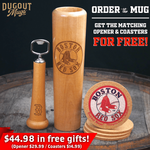 Boston Red Sox Dugout Mugs Bundle Shot Coasters