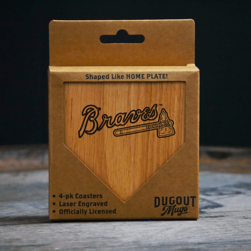 Braves Wood Coaster Pack