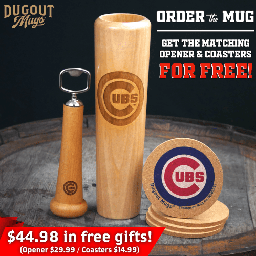 Chicago Cubs Dugout Mugs Bundle Shot Coasters