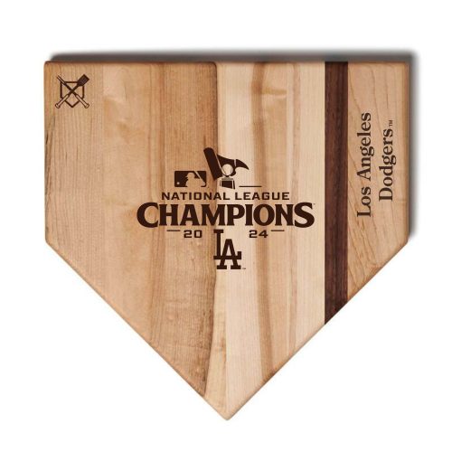 Dodgers National League Champs 2024 Baseball Home 17in Plate