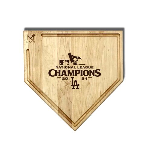 Dodgers National League Champs 2024 Trough Home Plate Mock Up