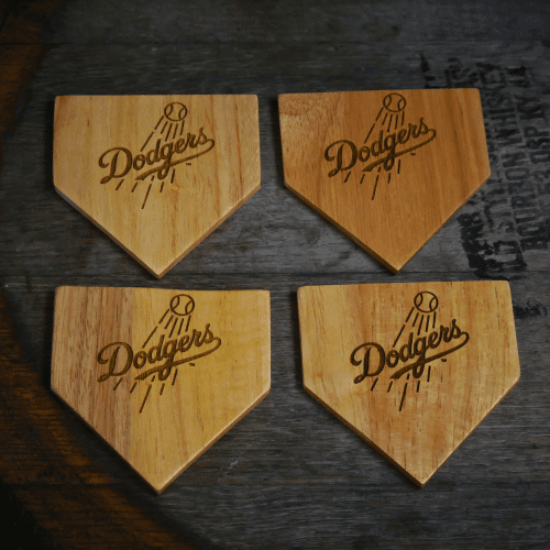 Dodgers Wood Coasters