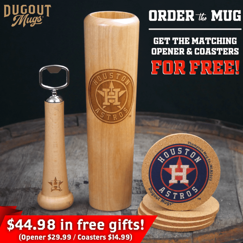 Houston Astros Dugout Mugs Bundle Shot Coasters