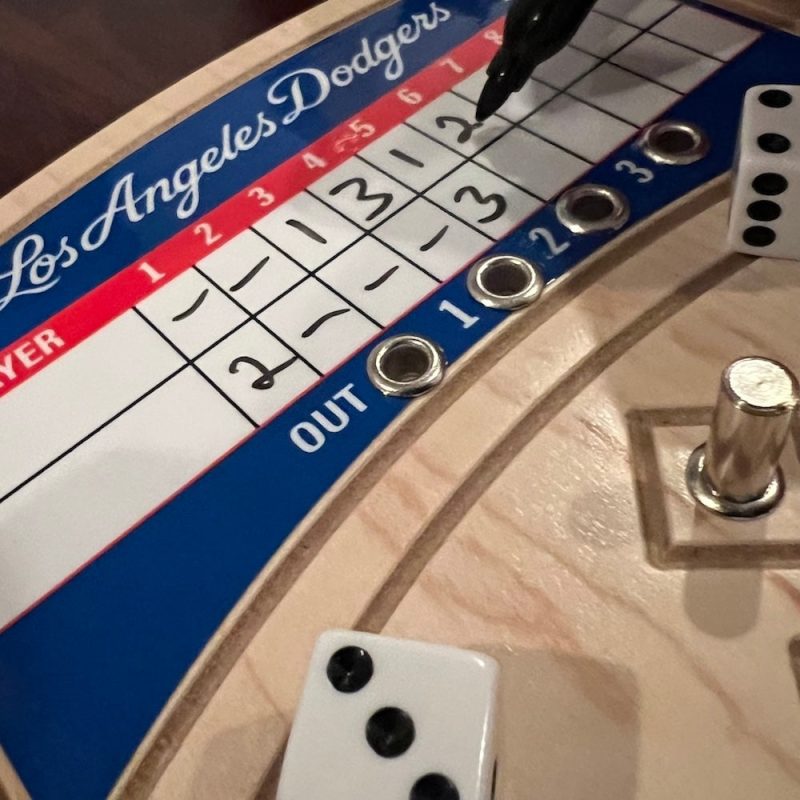 Los Angeles Dodgers WorldSeriesBaseball Board Game Scoreboard