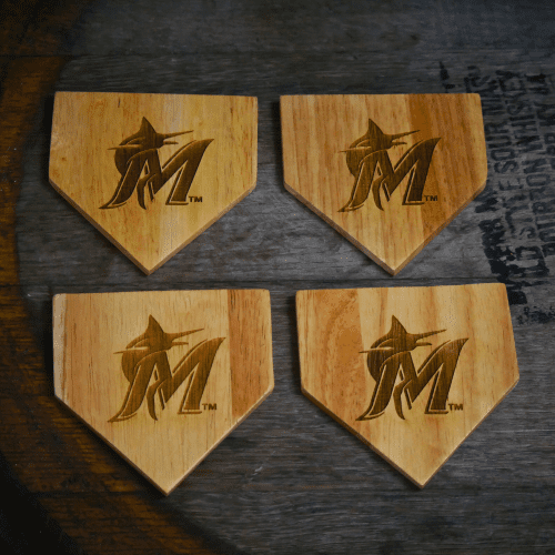 Marlins Wood Coasters