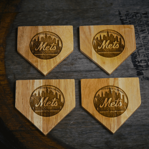 Mets Wood Coasters