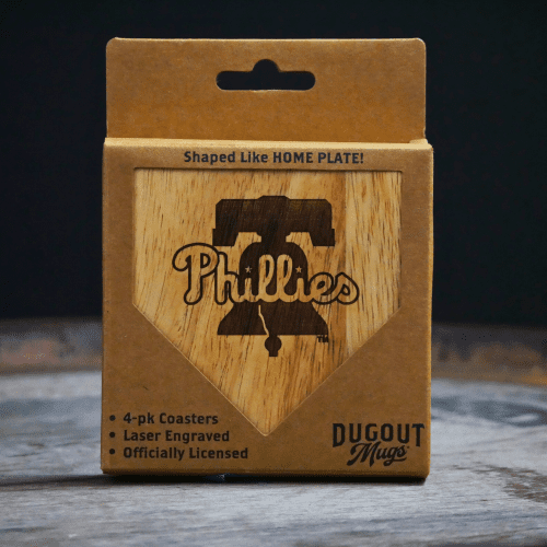 Phillies Wood Coaster Pack