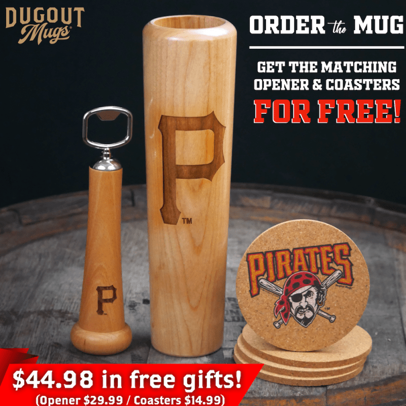 Pittsburgh Pirates Dugout Mugs Bundle Shot Coasters