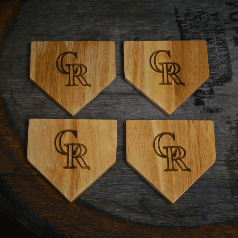 Rockies Wood Coasters