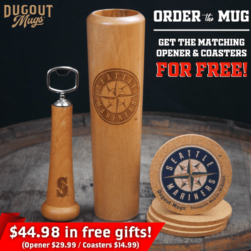 Seattle Mariners Dugout Mugs Bundle Shot Coasters