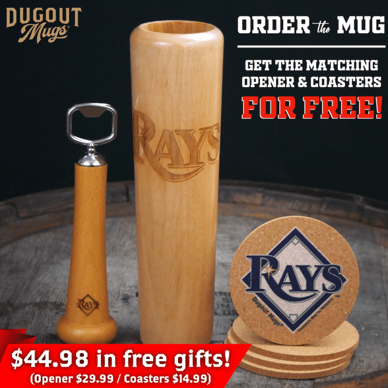 Tampa Bay Rays Dugout Mugs Bundle Shot Coasters