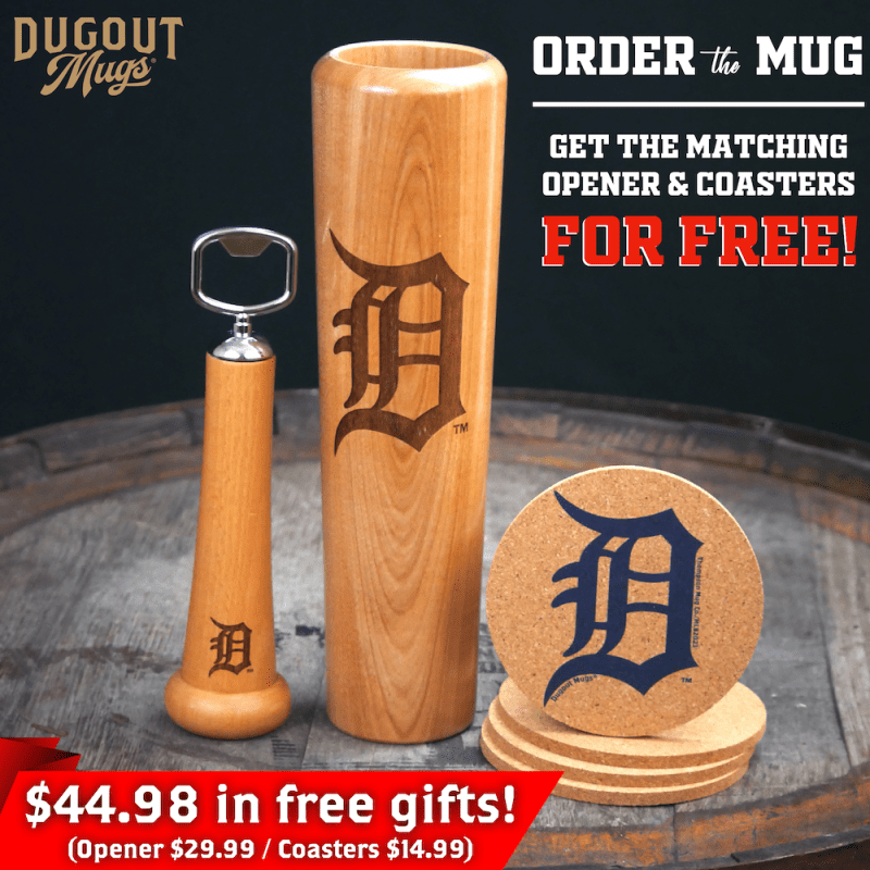 Tigers Dugout Mugs Bundle Shot Coasters