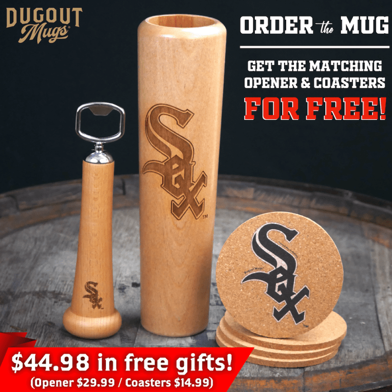 White Sox Dugout Mugs Bundle Shot Coasters