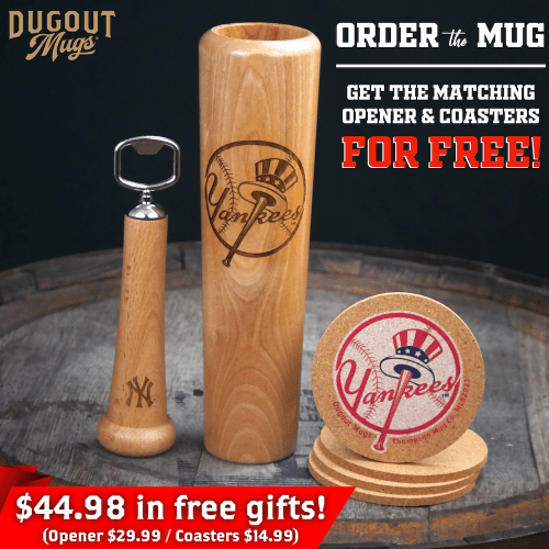 Yankees Dugout Mugs Bundle Shot Coasters