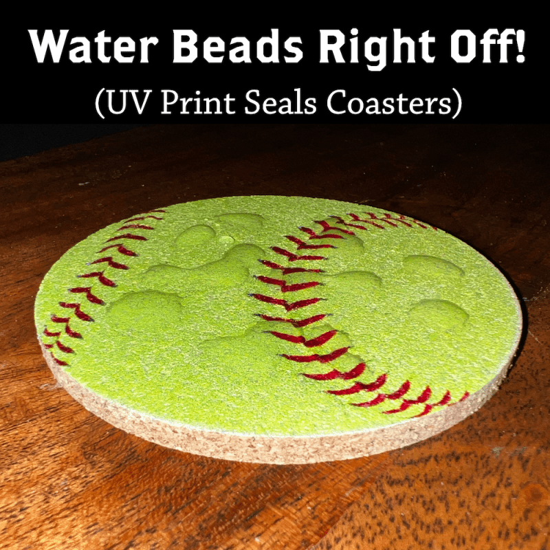 Yellow Softball Coaster Usage