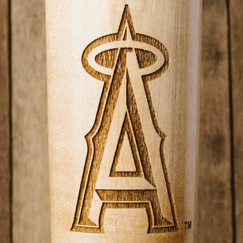 baseball bat mug anaheim angels A close up