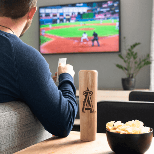 baseball bat mug anaheim angels A living room