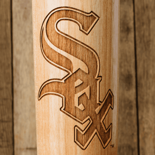 baseball bat mug chicago white sox SOX close up