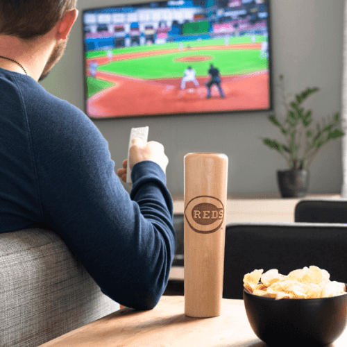 baseball bat mug cincinnati reds living room