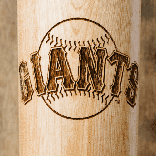 baseball bat mug san francisco giants close up