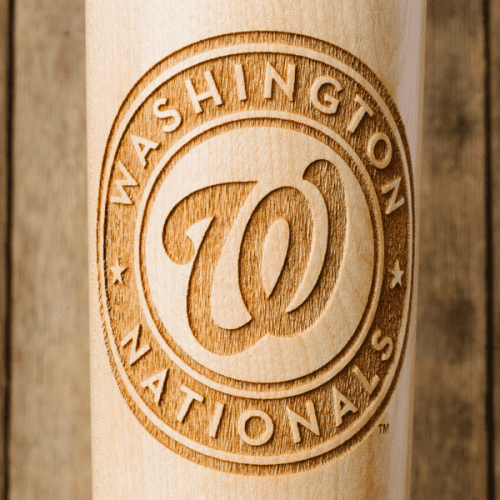 baseball bat mug washington nationals circle close up