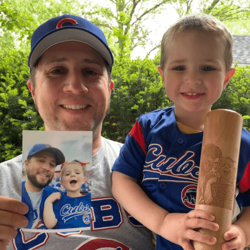 photo on dugout bat mug